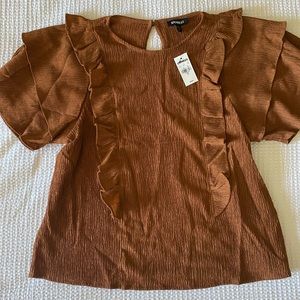 Express ruffled top